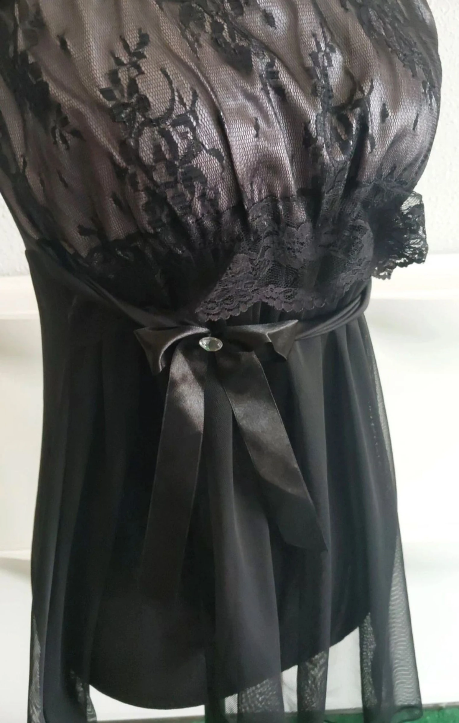 🏵vestido de lingerie preto tamanho M🏵 – photo 2